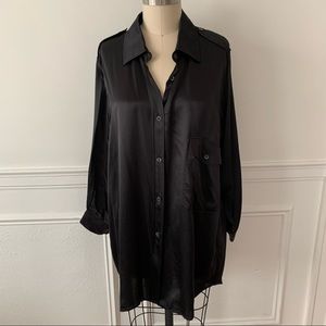 Ann Demeulemeester Oversized Silk Button Down